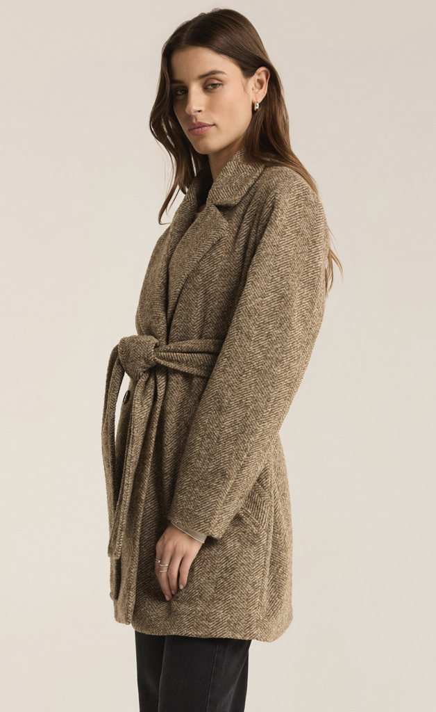 Z SUPPLY HAWTHORN HERRINGBONE COAT