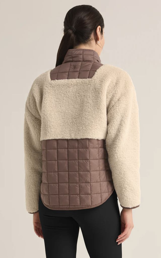 Z SUPPLY ACTIVE ROAD TRIPPER SHERPA QUILTED JACKET