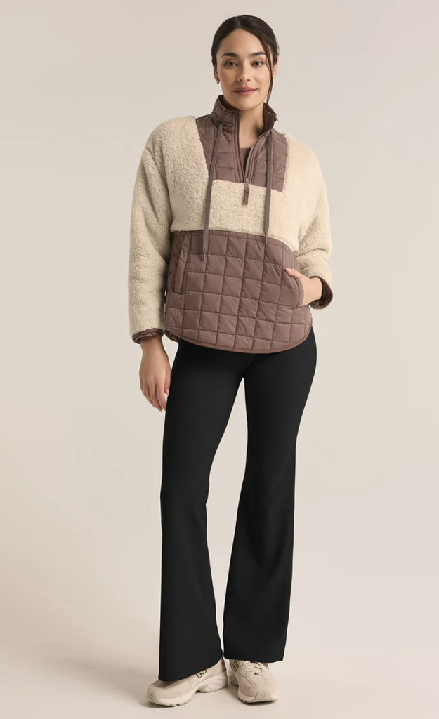 Z SUPPLY ACTIVE ROAD TRIPPER SHERPA QUILTED JACKET