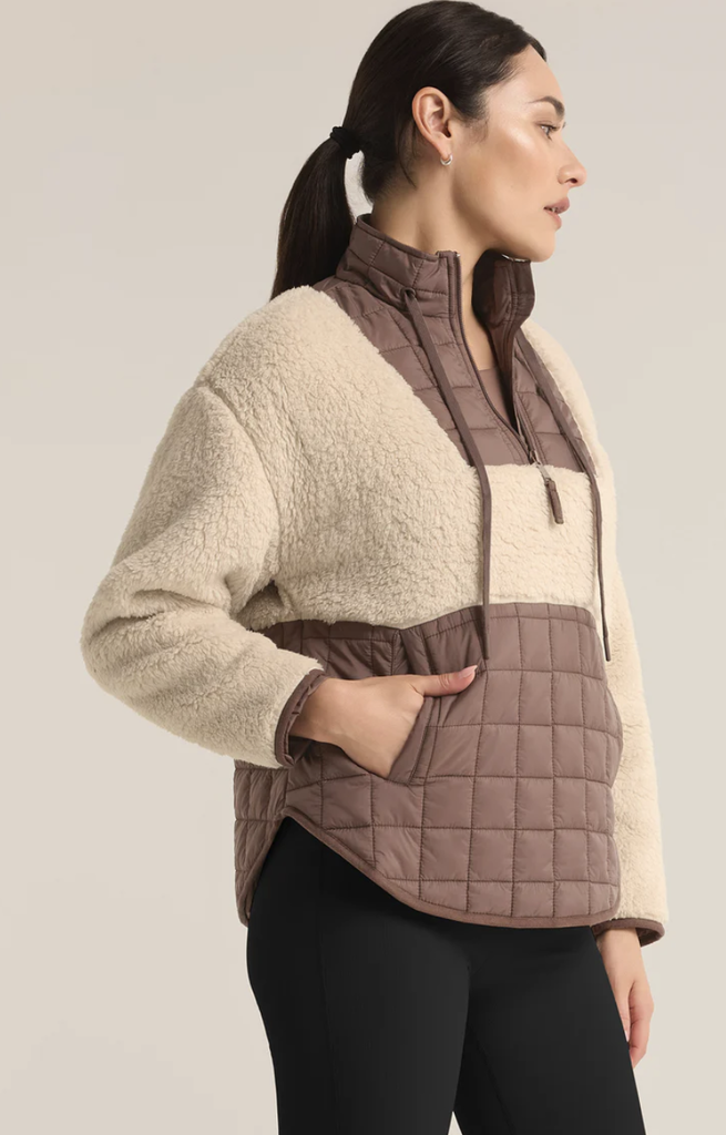 Z SUPPLY ACTIVE ROAD TRIPPER SHERPA QUILTED JACKET