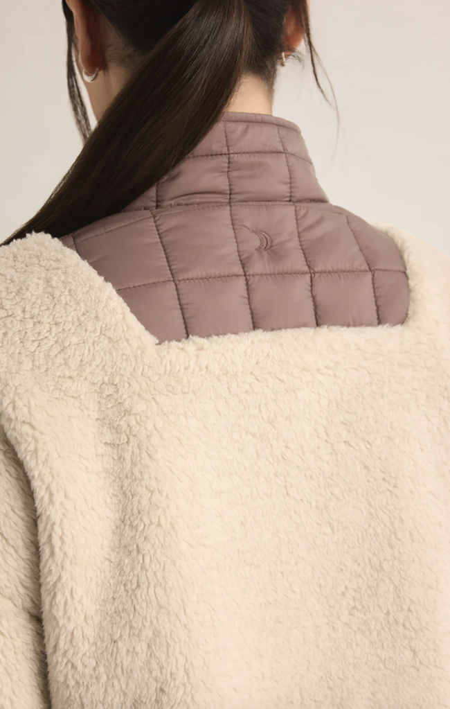 Z SUPPLY ACTIVE ROAD TRIPPER SHERPA QUILTED JACKET