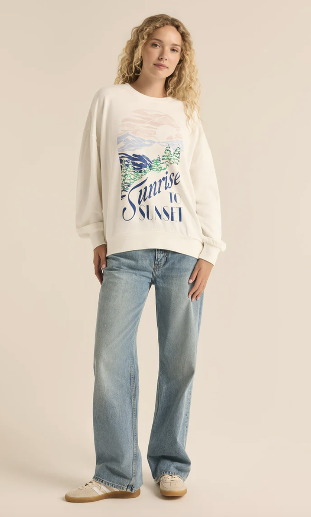 Z SUPPLY SUNSET CREWNECK SWEATSHIRT