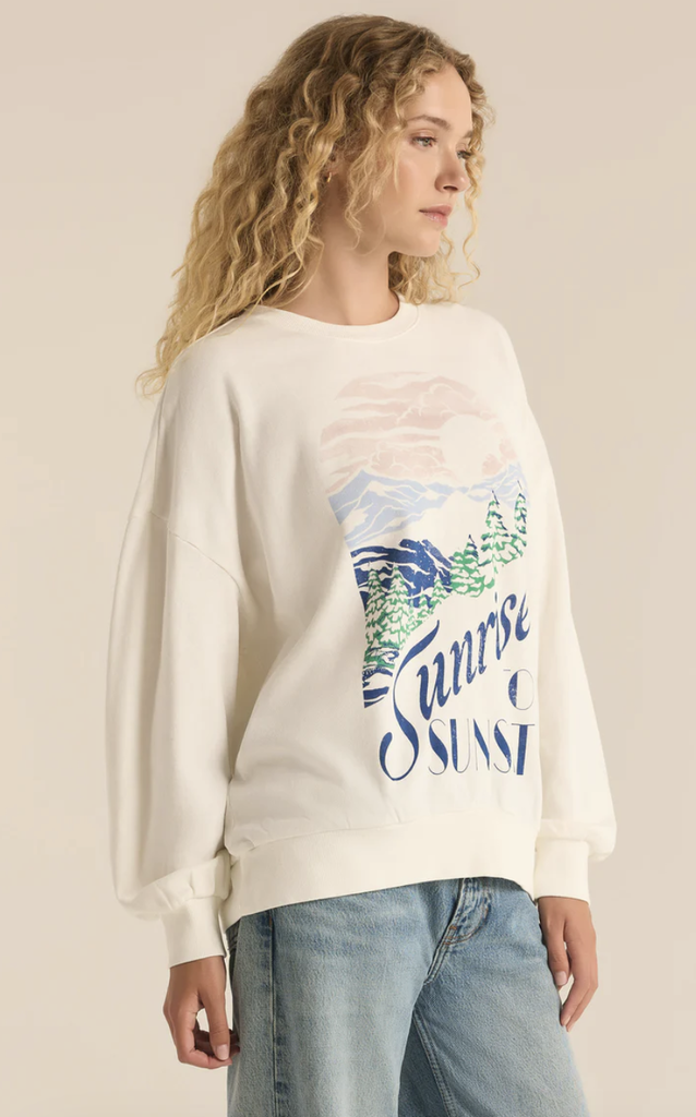 Z SUPPLY SUNSET CREWNECK SWEATSHIRT