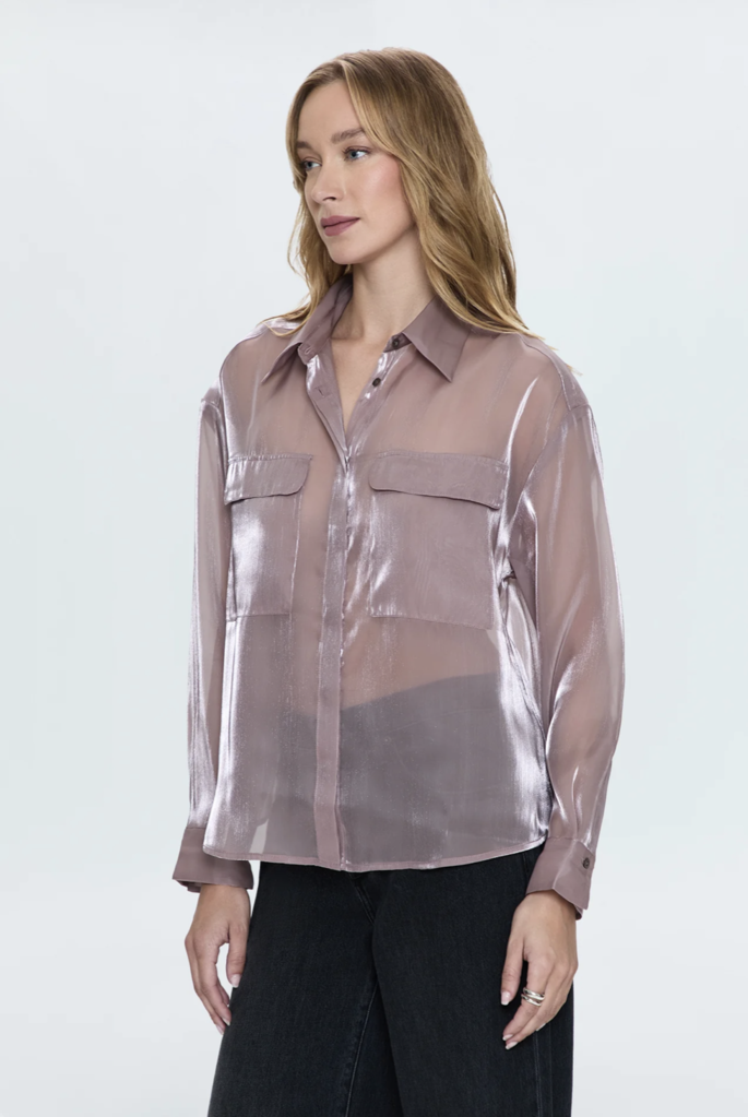 PISTOLA MIRANDA SHEER ORGANZA SHIRT