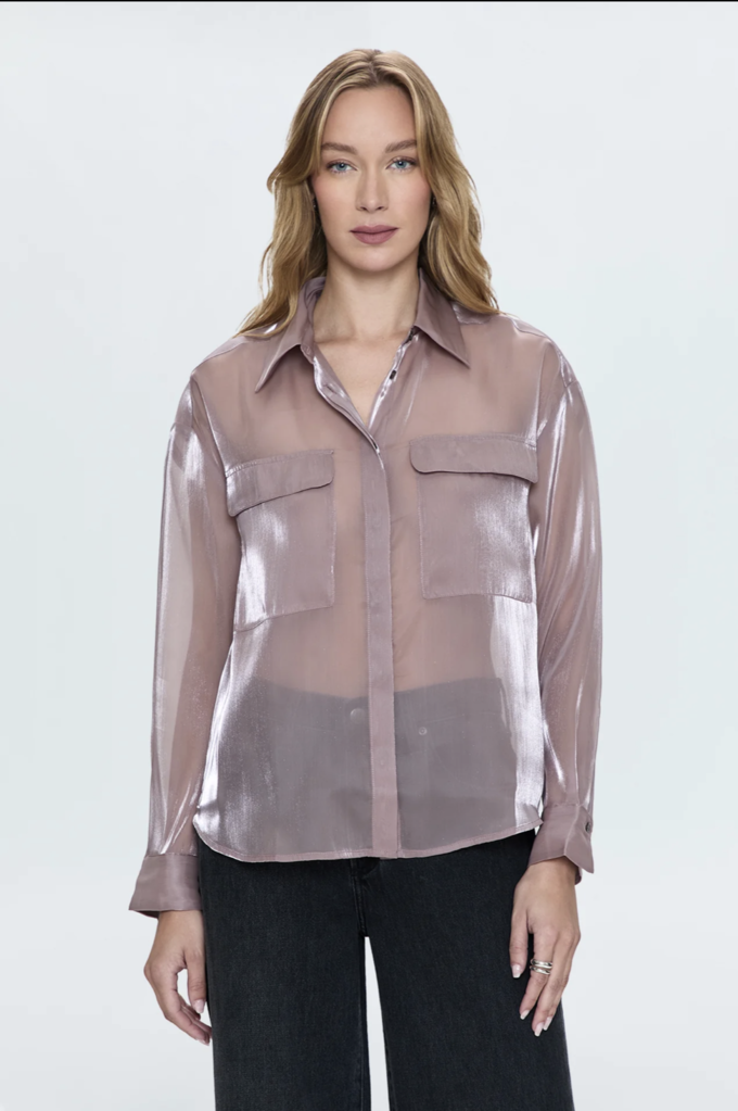 PISTOLA MIRANDA SHEER ORGANZA SHIRT
