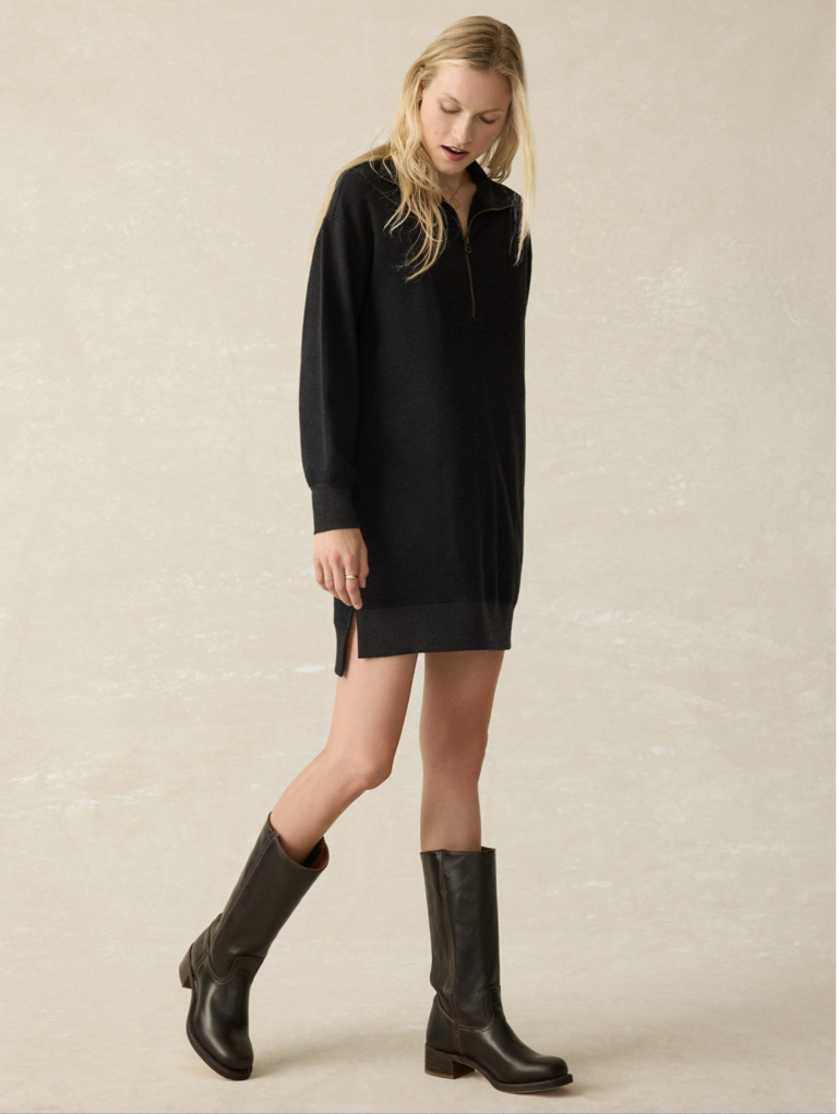 FAHERTY LEGEND QUARTER ZIP DRESS