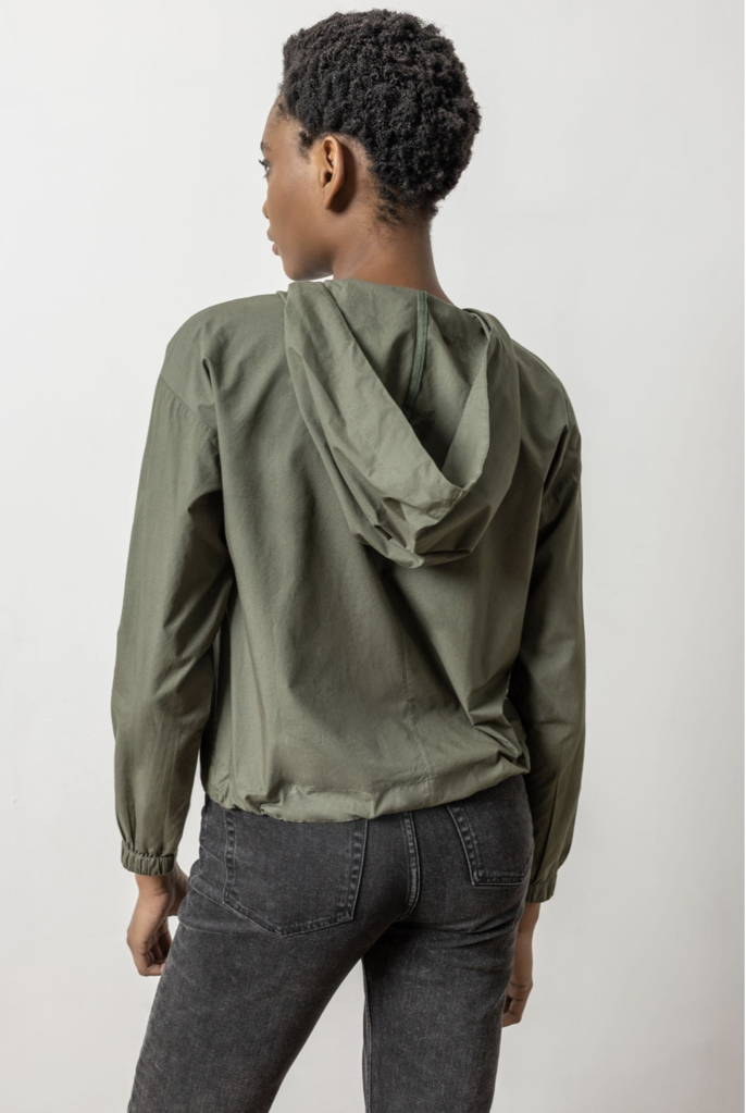POPLIN HOODIE