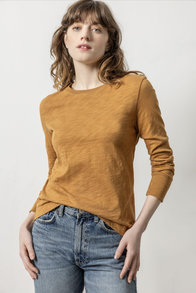 L/S RIBBED CUFF CREWNECK