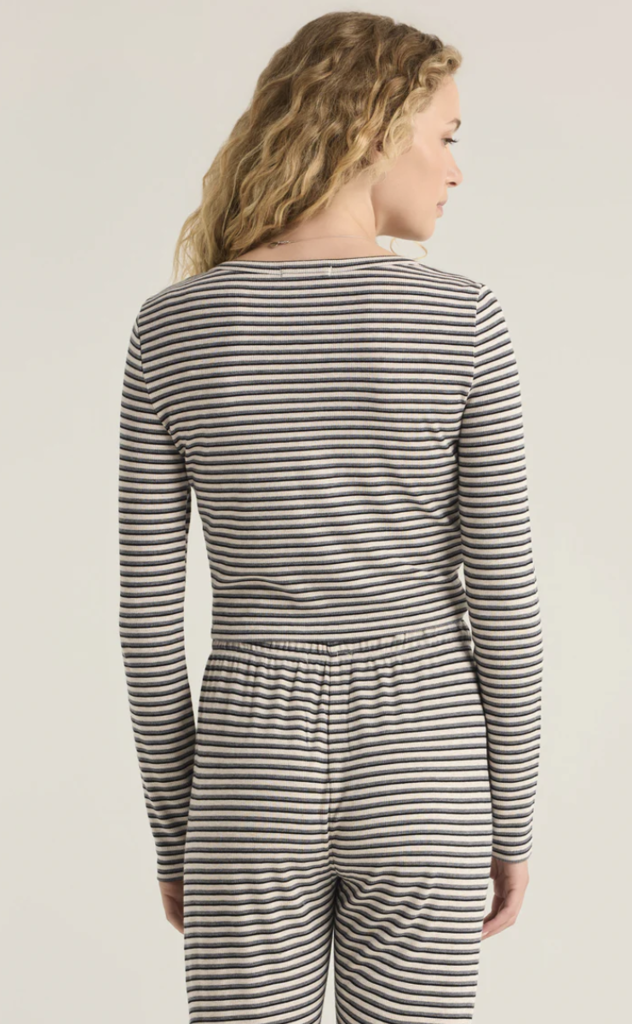 Z SUPPLY LOUNGE CONSTANCE STRIPE MODAL RIB TOP