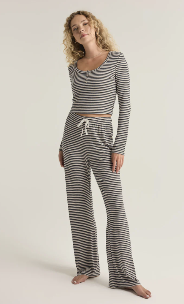 Z SUPPLY LOUNGE CONSTANCE STRIPE MODAL RIB TOP