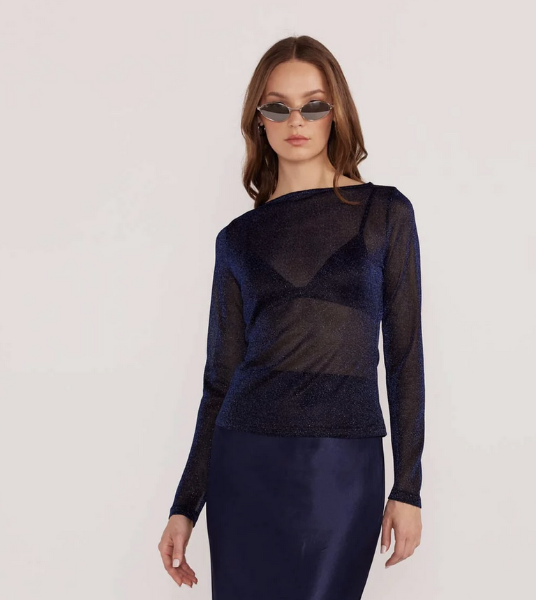 MINKPINK DAHLIA SPARKLE TOP