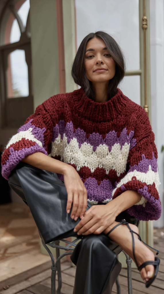 MINKPINK MARGOT BOBBLE KNIT SWEATER