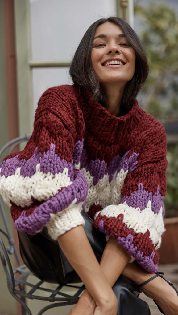MINKPINK MARGOT BOBBLE KNIT SWEATER