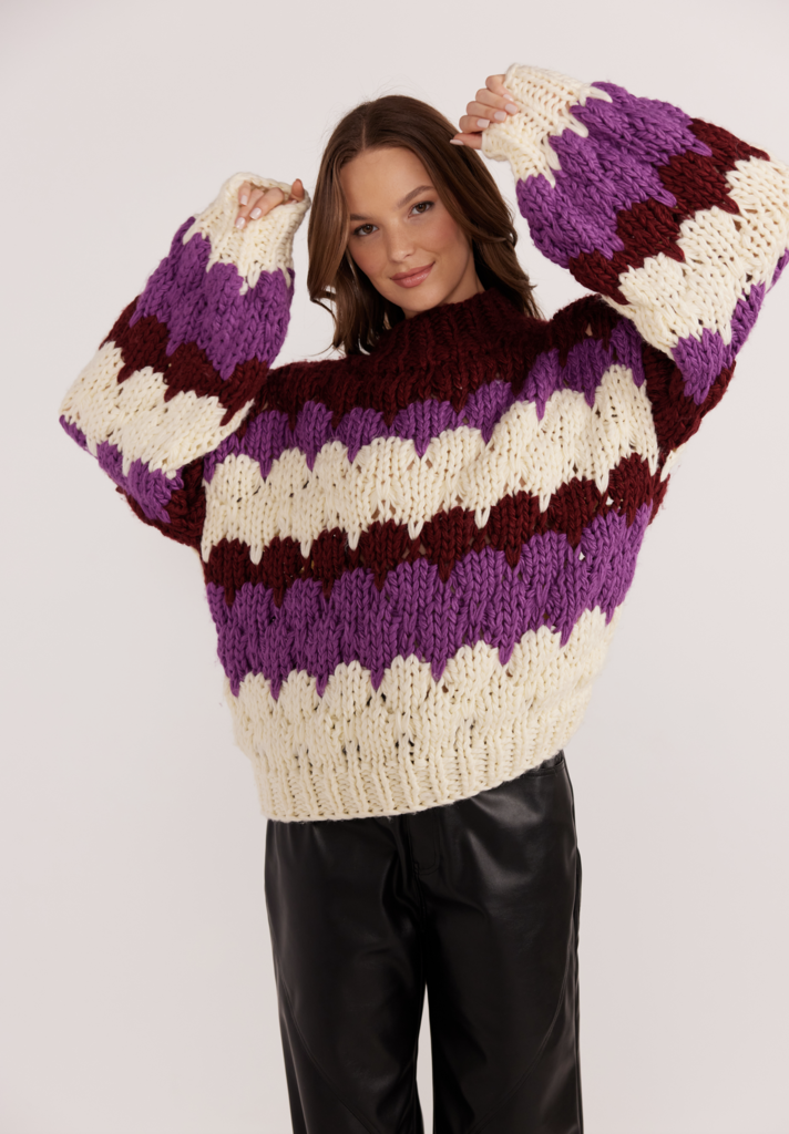 MINKPINK MARGOT BOBBLE KNIT SWEATER