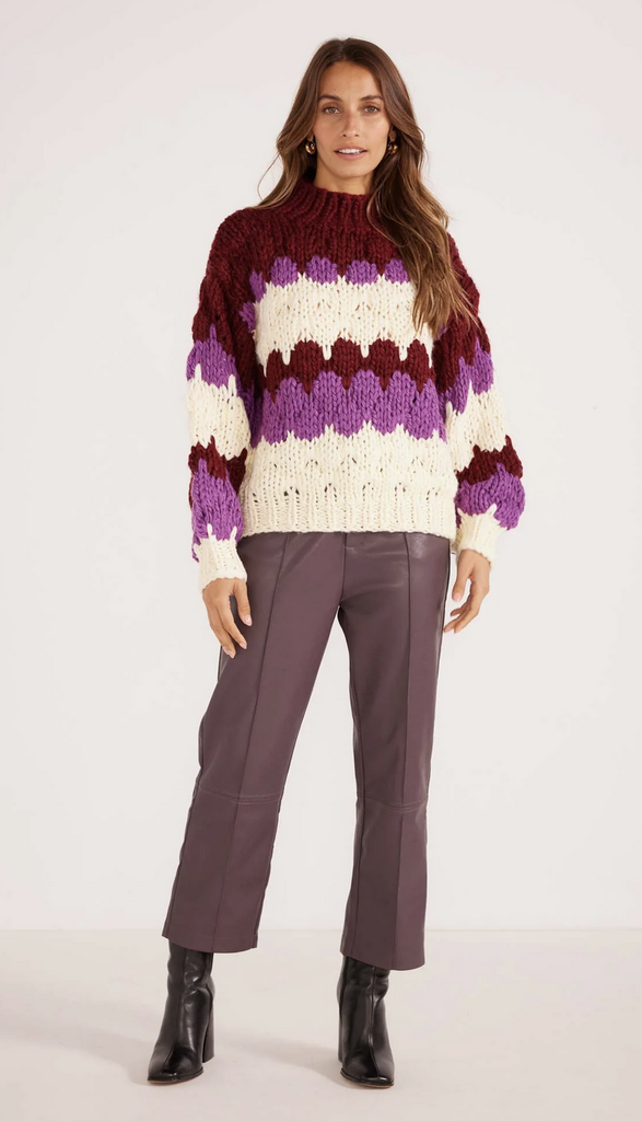 MINKPINK MARGOT BOBBLE KNIT SWEATER