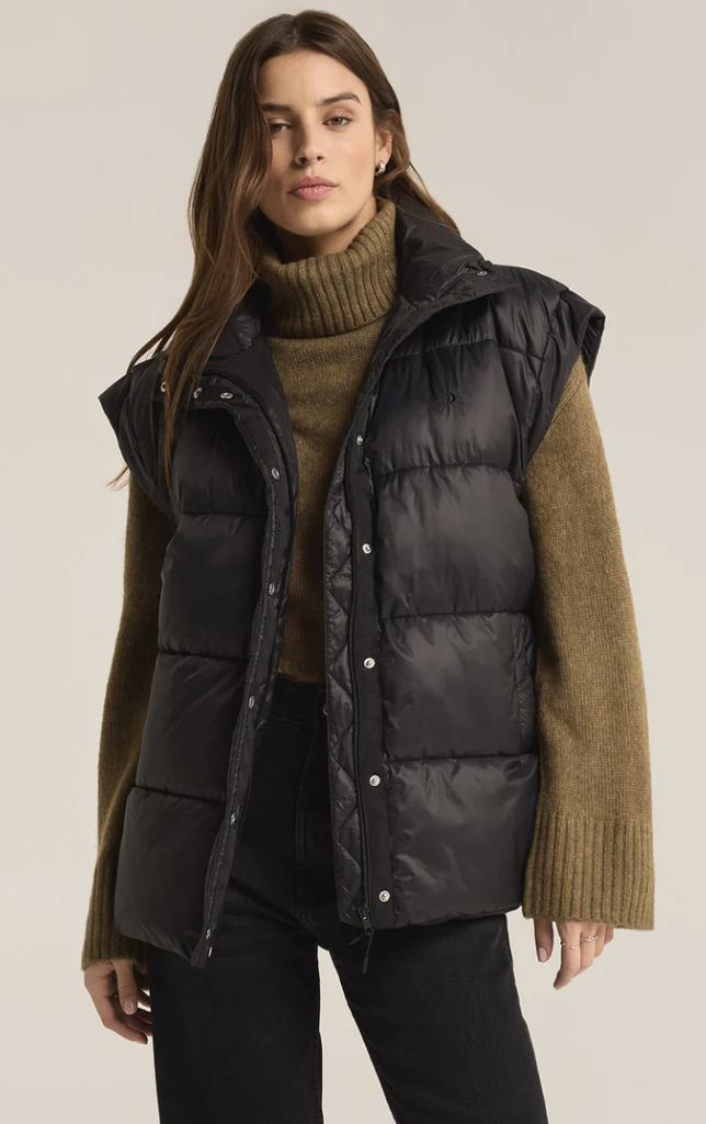 Z SUPPLY ACTIVE SUNDOWN OVERSIZED PUFFER VEST