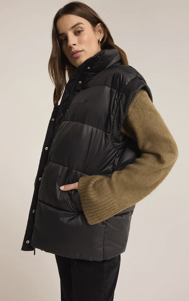 Z SUPPLY ACTIVE SUNDOWN OVERSIZED PUFFER VEST