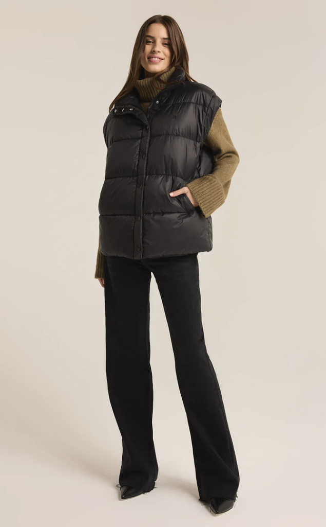 Z SUPPLY ACTIVE SUNDOWN OVERSIZED PUFFER VEST