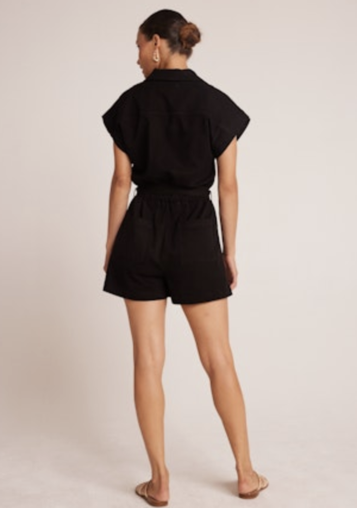 BELLA DAHL BROOKE NOTCHED COLLAR ROMPER