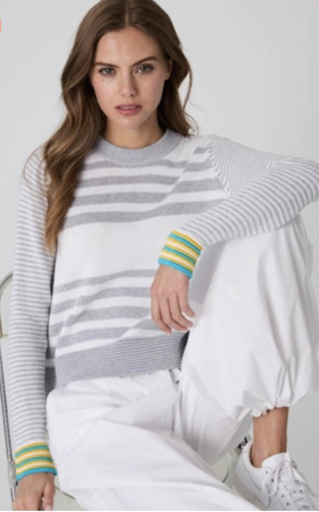 BOXY STRIPE W/ TUCK STITCH