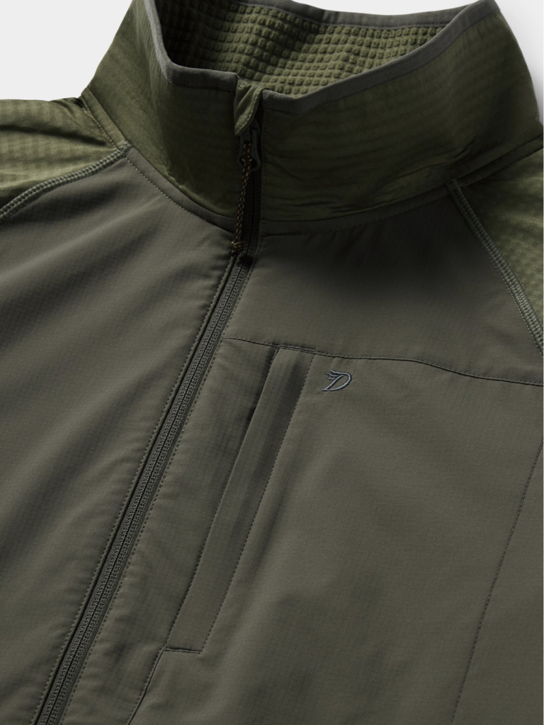 DUCK CAMP LIGHTWEIGHT GRID TECH FLEECE 1/2 ZIP