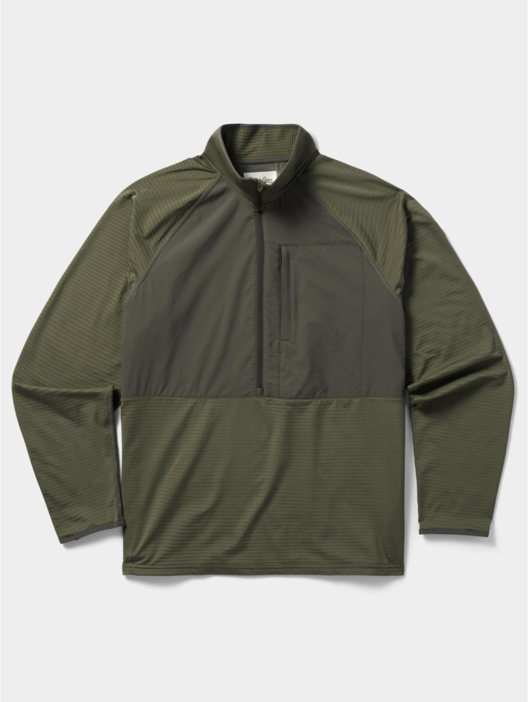 DUCK CAMP LIGHTWEIGHT GRID TECH FLEECE 1/2 ZIP