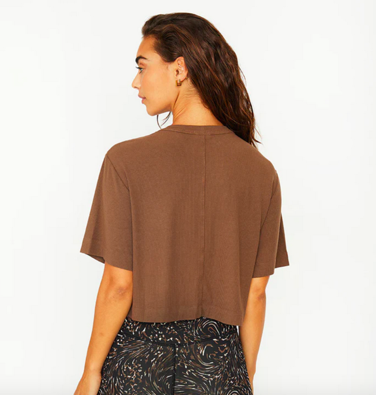 CREAM YOGA KAREN SS CROPPED TEE