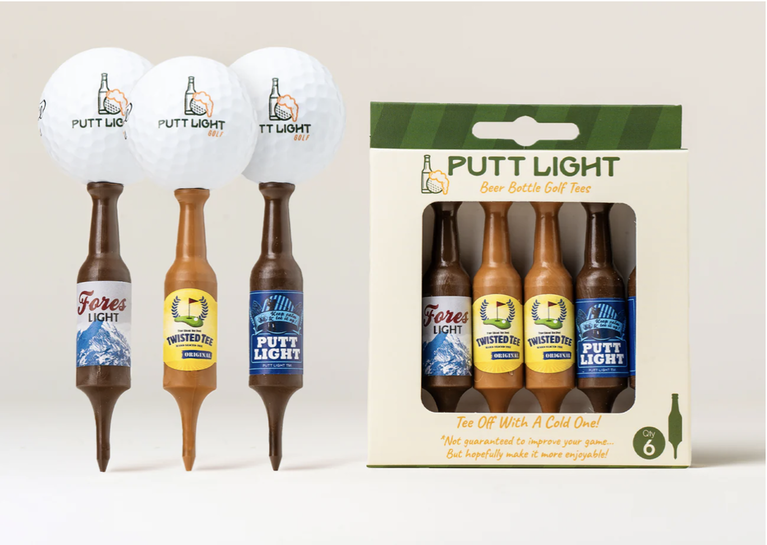 PUTT LIFE GOLF CO. BEER BOTTLE GOLF TEE