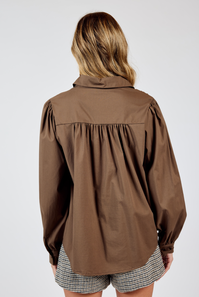 Sadie & Sage SHADES ON BUTTON UP SHIRT
