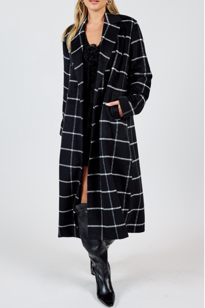 Sadie & Sage FOR EVERYONE DOUBLE BREASTED COAT