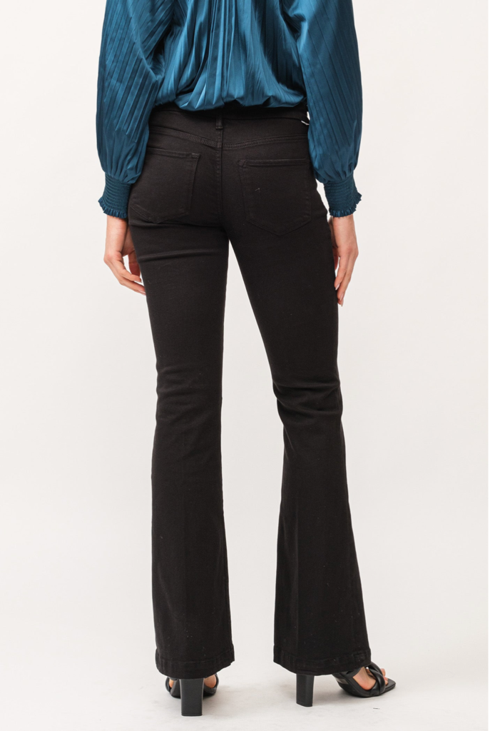 DEAR JOHN ROSA MID RISE CLEAN HEM FLARE JEANS