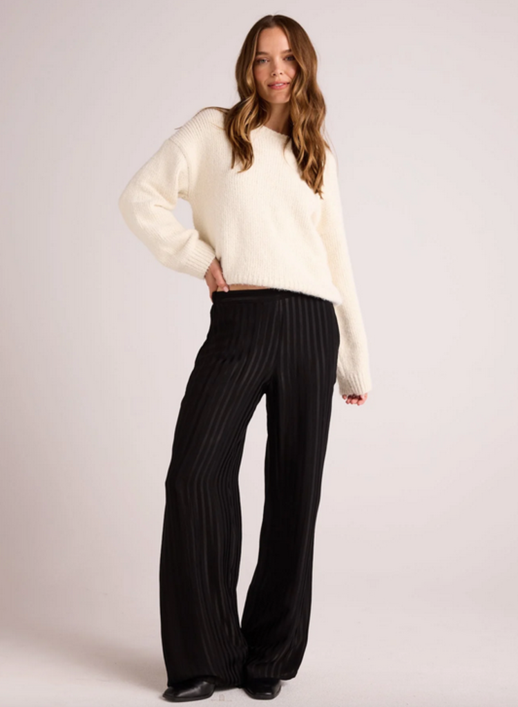 BELLA DAHL ELASTIC BACK WIDE LEG PANT