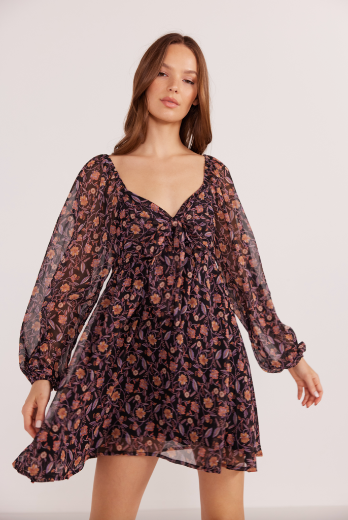 MINKPINK REGAL BABYDOLL MINI DRESS