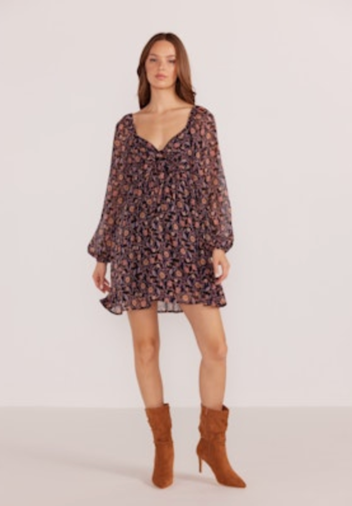 MINKPINK REGAL BABYDOLL MINI DRESS