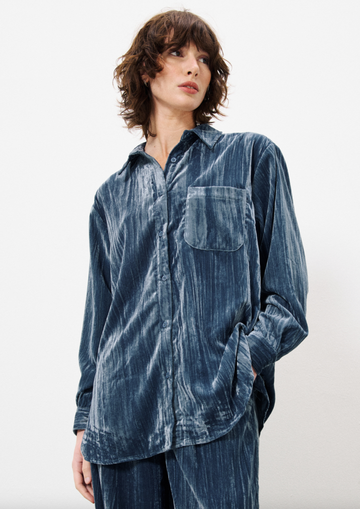 L/S BUTTON FRONT SHIRT