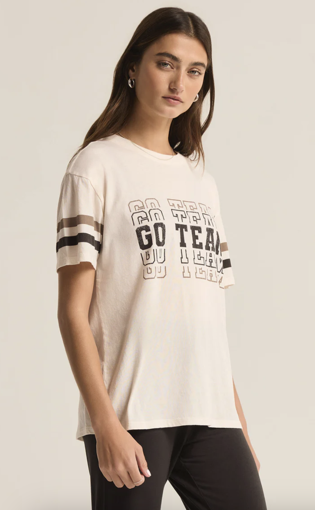 Z SUPPLY LOUNGE GO TEAM BOYFRIEND TEE
