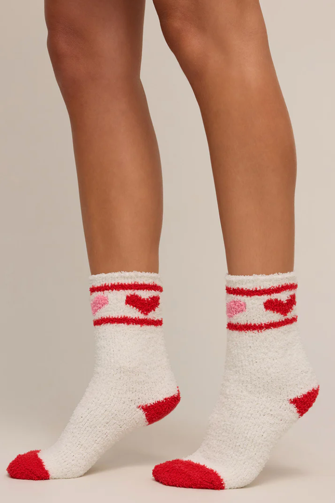 Z SUPPLY LOUNGE 2-PACK PLUSH STRIPE SOCKS