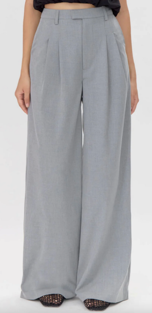 STANLEY WIDE LEG PLEATED TROUSER