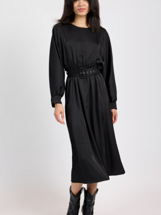 Sadie & Sage MOOD BOOST DOLMAN SLV MIDI DRESS W BELT