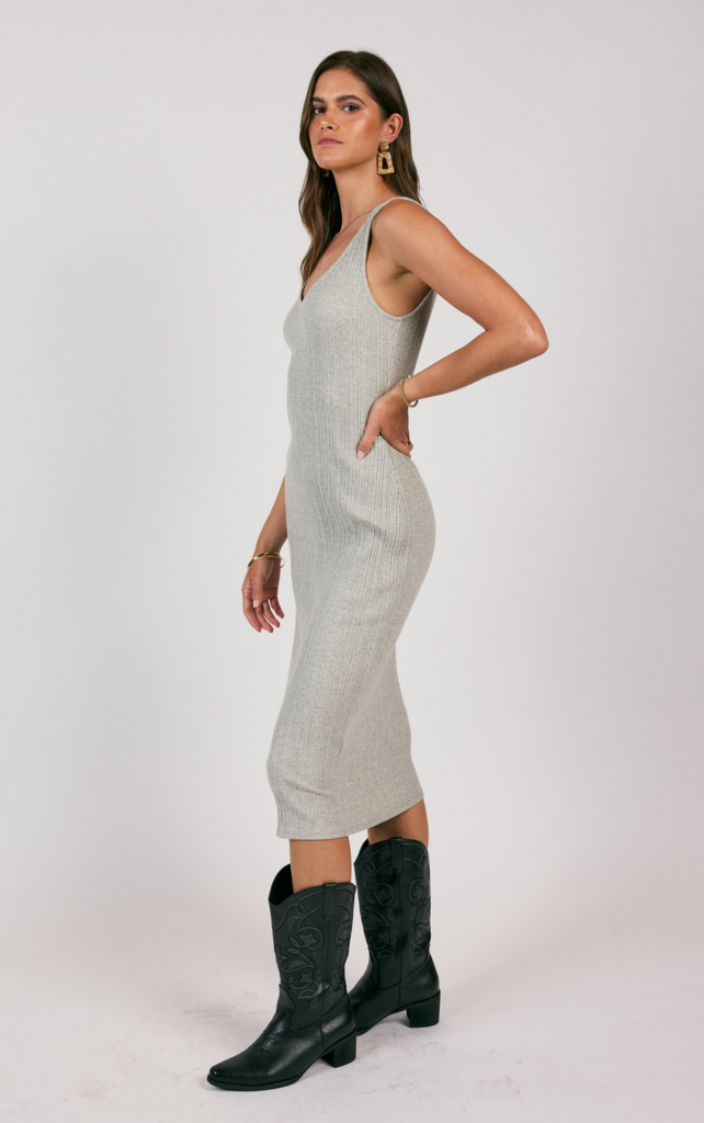 SAGE THE LABEL TAKE A WALK RIBBED KNIT TOP AND DRESS SET