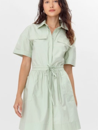 RITA TIE WAIST SHIRT DRESS