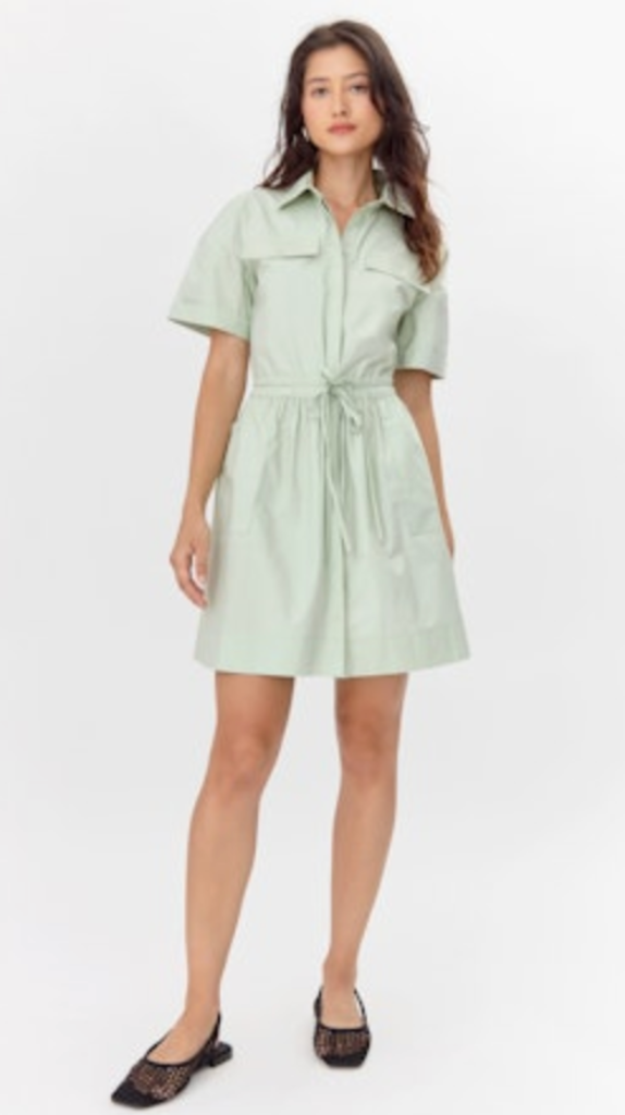 RITA TIE WAIST SHIRT DRESS