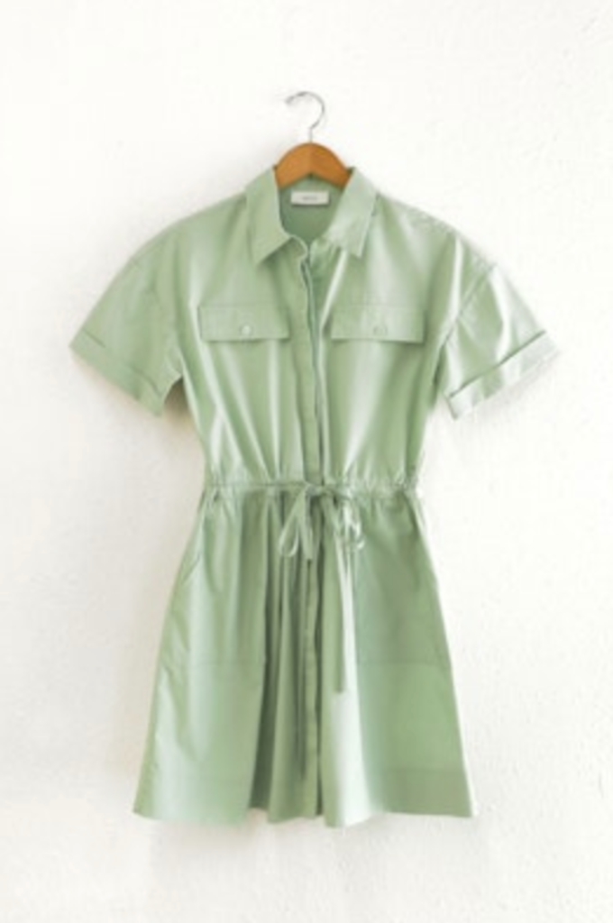 RITA TIE WAIST SHIRT DRESS