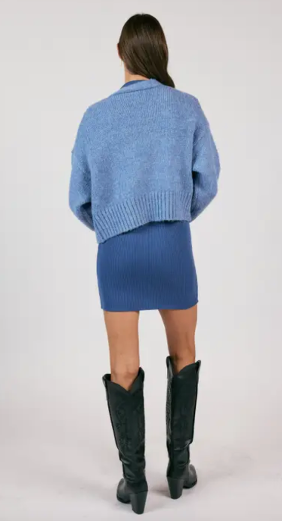 SAGE THE LABEL RHIA CROPPED OPEN CARDIGAN