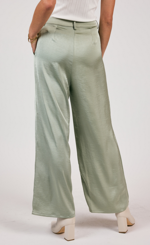 SAGE THE LABEL CULTURE SATIN WIDE LEG PANT