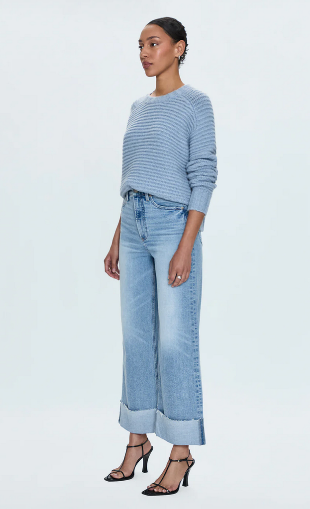 PISTOLA LANA CROP CUFFED HIGH RISE ULTRA WIDE LEG JEAN