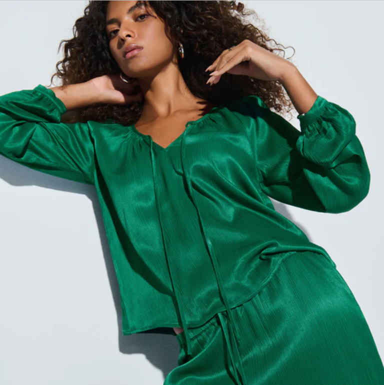 NATION LTD ELLIE TIE FRONT TOP