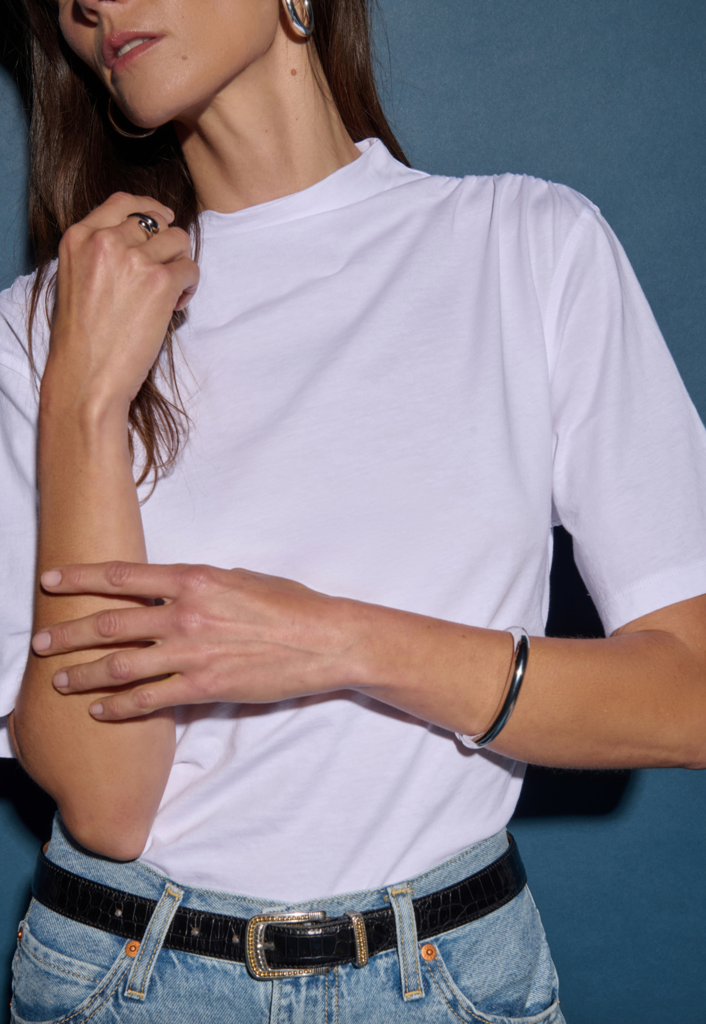 NATION LTD REED MOCK NECK TOP