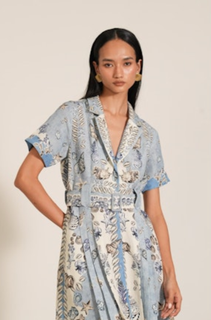RANNA GILL VEGA MIDI SHIRT DRESS