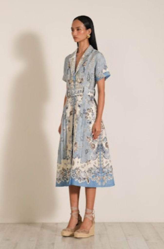 RANNA GILL VEGA MIDI SHIRT DRESS